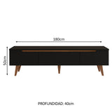 Rack para TV Reims Hasta 75 Pulgadas Negro