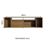 Rack para TV hasta 65 Pulgadas Madesa Cancun Marrón