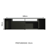 Rack para TV hasta 65 Pulgadas Madesa Cancun Negro