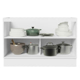 Bajo Mesada Cocina 120 x 60 cm 2 Puertas (Sin Mesada) Blanco Glamy Madesa