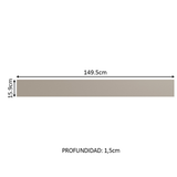 Frente Falsa para Bajo Mesada Madesa Agata 150 cm Crema