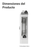 Bajo Mesada Especiero 20x60 cm 1 Puerta (Con Mesada) Blanco/Azul Vik