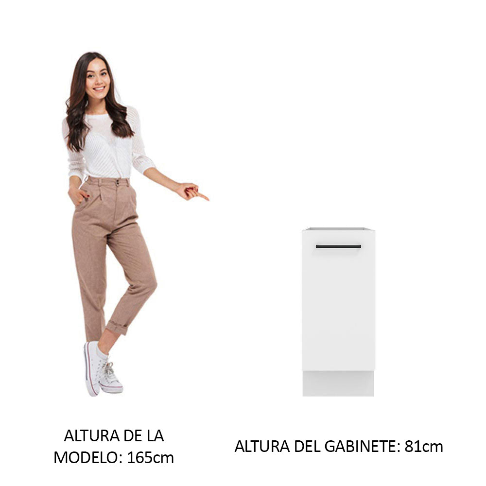 Bajo Mesada Cocina 35 x 60 cm 1 Puerta (Sin Mesada) Blanco Agata Madesa