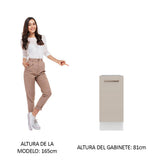 Bajo Mesada Cocina 35 x 60 cm 1 Puerta (Sin Mesada) Blanco/Crema Agata Madesa
