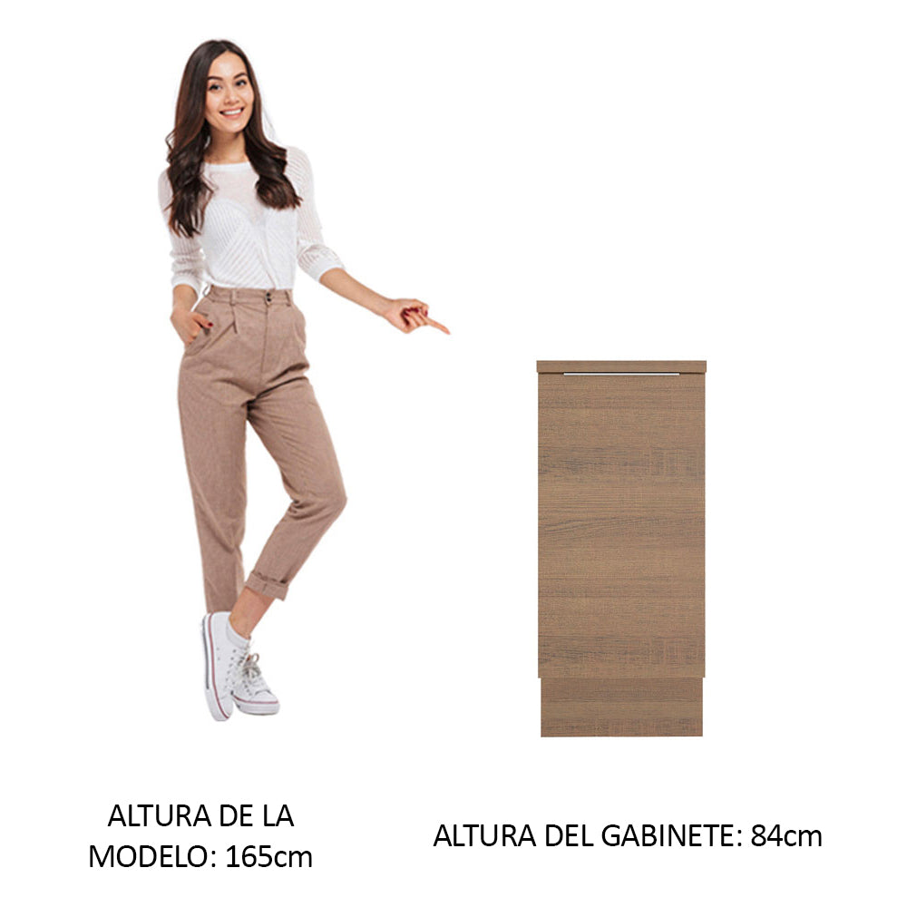 Bajo Mesada Cocina 35 x 60 cm 1 Puerta (Con Mesada) Marrón Stella Madesa