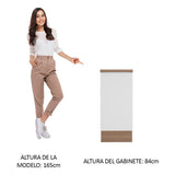 Bajo Mesada Cocina 35 x 60 cm 1 Puerta (Con Mesada) Marrón/Blanco Stella Madesa