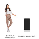 Bajo Mesada Cocina 35 x 60 cm 1 Puerta (Sin Mesada) Blanco/Negro Agata Madesa