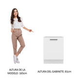 Bajo Mesada 60 x 60 cm 1 Puerta (Sin Mesada) Agata Blanco