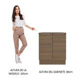 Bajo Mesada 70 cm x 60 cm, 2 Puertas Stella Marrón