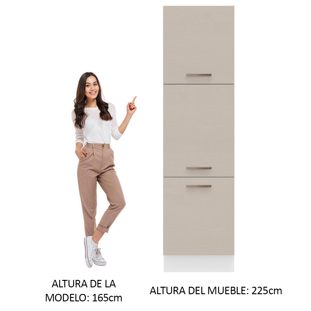 Despensero 60 x 60 cm 3 Puertas Blanco/Crema Agata Madesa