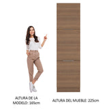 Despensero 60 x 60 cm 3 Puertas Marrón Stella Madesa