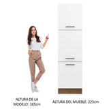 Despensero 60 x 60 cm 3 Puertas Marrón/Blanco Agata Madesa