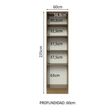 Despensero Madesa Glamy 60 x 60 cm 3 Puertas Marrón/Blanco