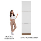 Despensero 60 x 60 cm 3 Puertas Marrón/Blanco Stella Madesa