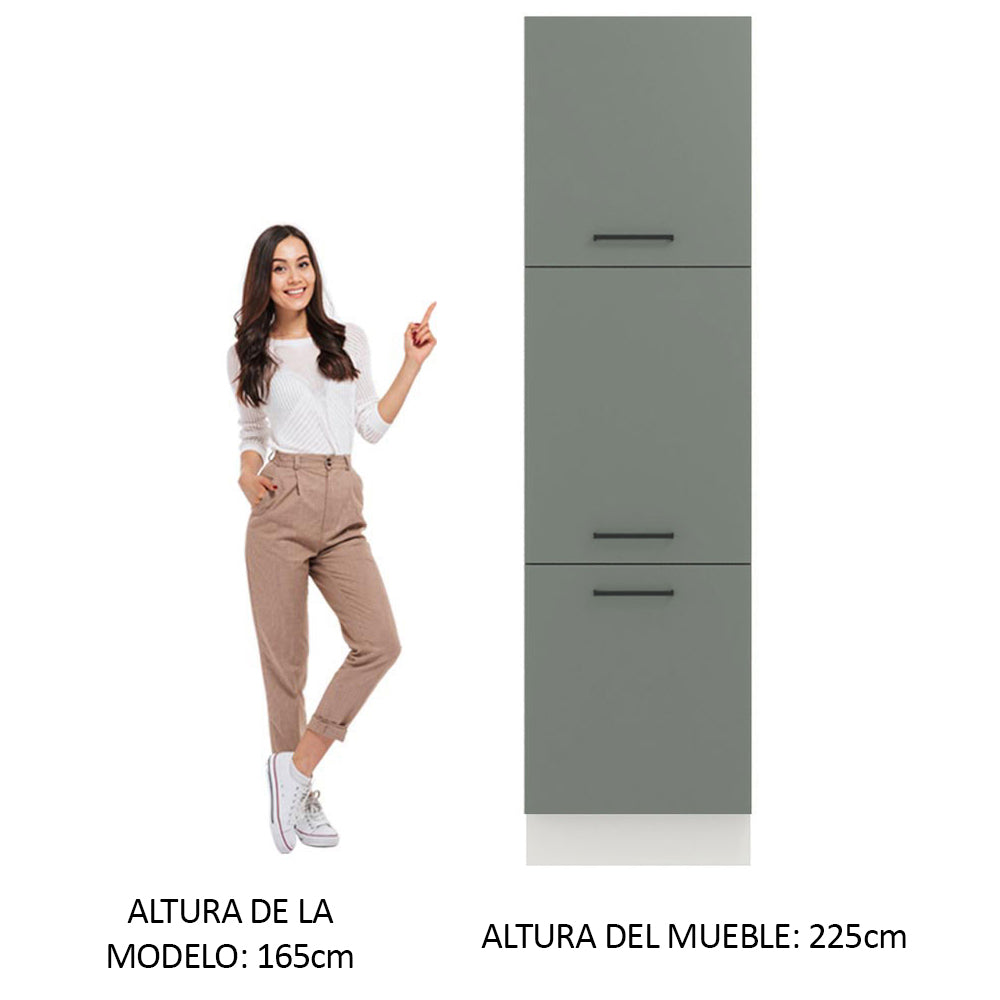 Despensero 60 x 60 cm 3 Puertas Blanco/Gris Agata Madesa