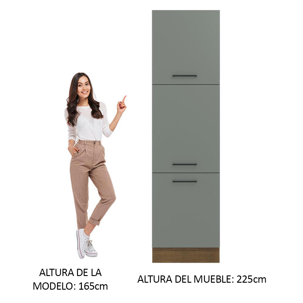 Despensero 60 x 60 cm 3 Puertas Marrón/Gris Agata Madesa