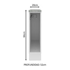 Bajo Mesada Porta Repasador 20 cm Blanco Glamy y Agata Madesa