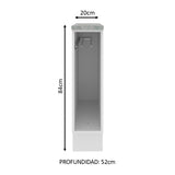Porta repasador 20 cm Con Tapa Glamy y Agata Blanco