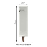 Porta repasador Reims 20 cm Blanco