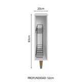 Especiero para Cocina 20cm Blanco Reims