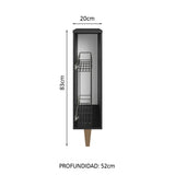 Especiero para Cocina 20cm Negro Reims