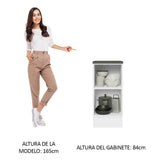Bajo Mesada Cocina 100% MDF 35 cm 1 Puerta Blanco/Marrón Acordes Madesa