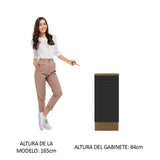 Bajo Mesada Cocina 35 cm 1 Puerta Marrón/Negro Agata Madesa