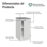 Bajo Mesada de Cocina 40 cm 1 Puerta Blanco Vik Madesa