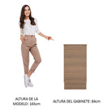 Bajo Mesada Cocina 40 cm 1 Puerta Marrón Stella Madesa