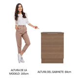 Bajo Mesada Cocina 60 cm 1 Puerta Marrón Stella Madesa