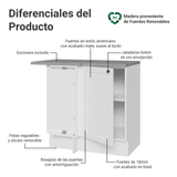 Bajo Mesada esquinero 1 Puerta Blanco Vik Madesa