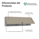 Alacena Cocina 100 cm 1 Pueta Abatible Blanco/Crema Vik Madesa