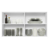 Alacena Cocina 100% MDF 120 cm 2 Puertas Blanco/Marrón Acordes Madesa