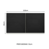 Alacena Gabinete Superior Cocina Madesa Glamy 120cm BN