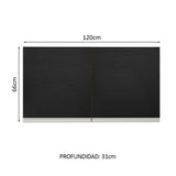 Alacena Gabinete Superior Cocina Madesa Glamy 120cm MN