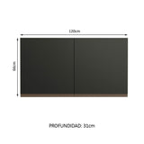 Alacena Madesa Reims 120 cm 2 Puertas