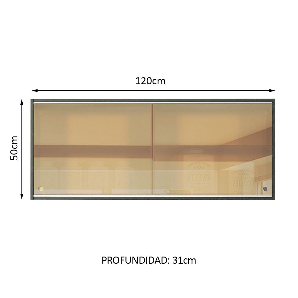 Alacena Gabinete Superior Cocina Madesa Reims 120cm NN