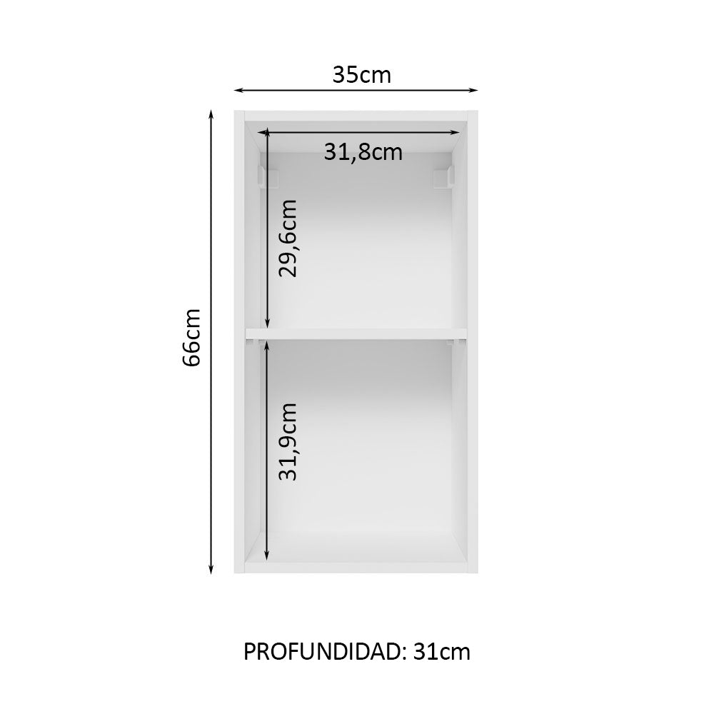 Alacena Madesa Glamy 35 cm 1 Puerta