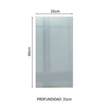 Alacena 35 cm 1 Puerta Lux Marrón/Gris