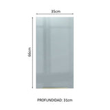 Alacena 35 cm 1 Puerta Lux Blanco/Gris