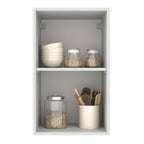 Alacena 40 cm 1 Puerta Blanco/Gris Agata Madesa