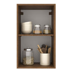 Alacena 40 cm 1 Puerta Marrón/Gris Agata Madesa