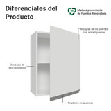 Alacena 50 cm 1 Puerta Glamy Blanco