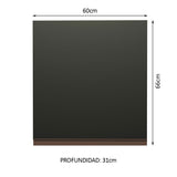 Alacena Gabinete Superior Reims 60 cm 1 Puerta Negro