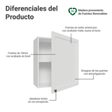 Alacena 60 cm 1 Puerta Blanco Vik Madesa