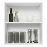 Alacena Cocina 100% MDF 60 cm 1 Puerta Blanco/Marrón Acordes Madesa