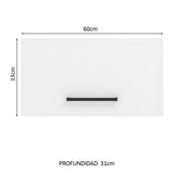 Alacena 60 cm 1 Puerta Agata Blanco