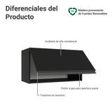 Alacena 60 cm 1 Puerta Abatible Negro Nice Madesa