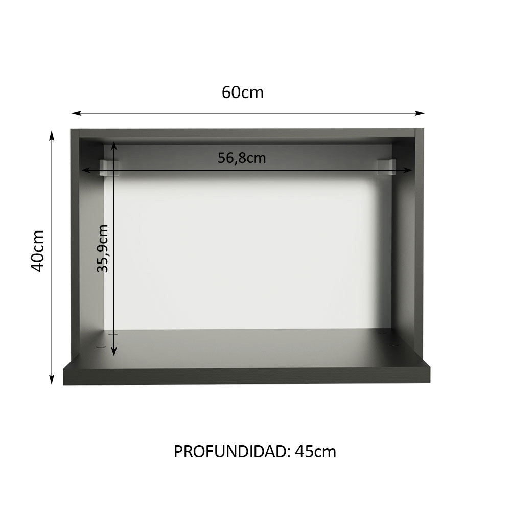 Bajo Mesada Para Horno Madesa Reims, Lux, Glamy 60cm N