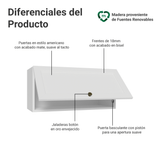 Alacena 70 cm 1 Puerta Puerta Rebatible Blanco Vik Madesa